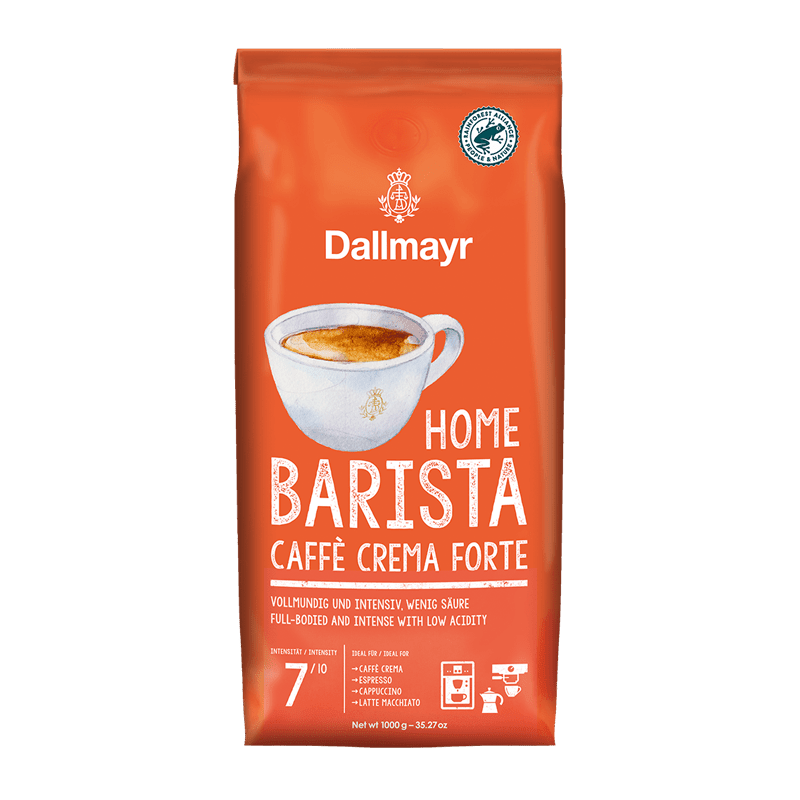 Dallmayr Home Barista Caffè Crema Forte - café em grão - 1 quilo
