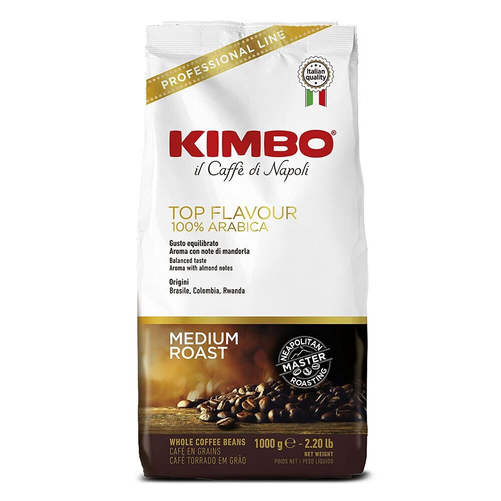 Kimbo Espresso Bar Top Flavour 100% arábica - café em grão - 1 quilo