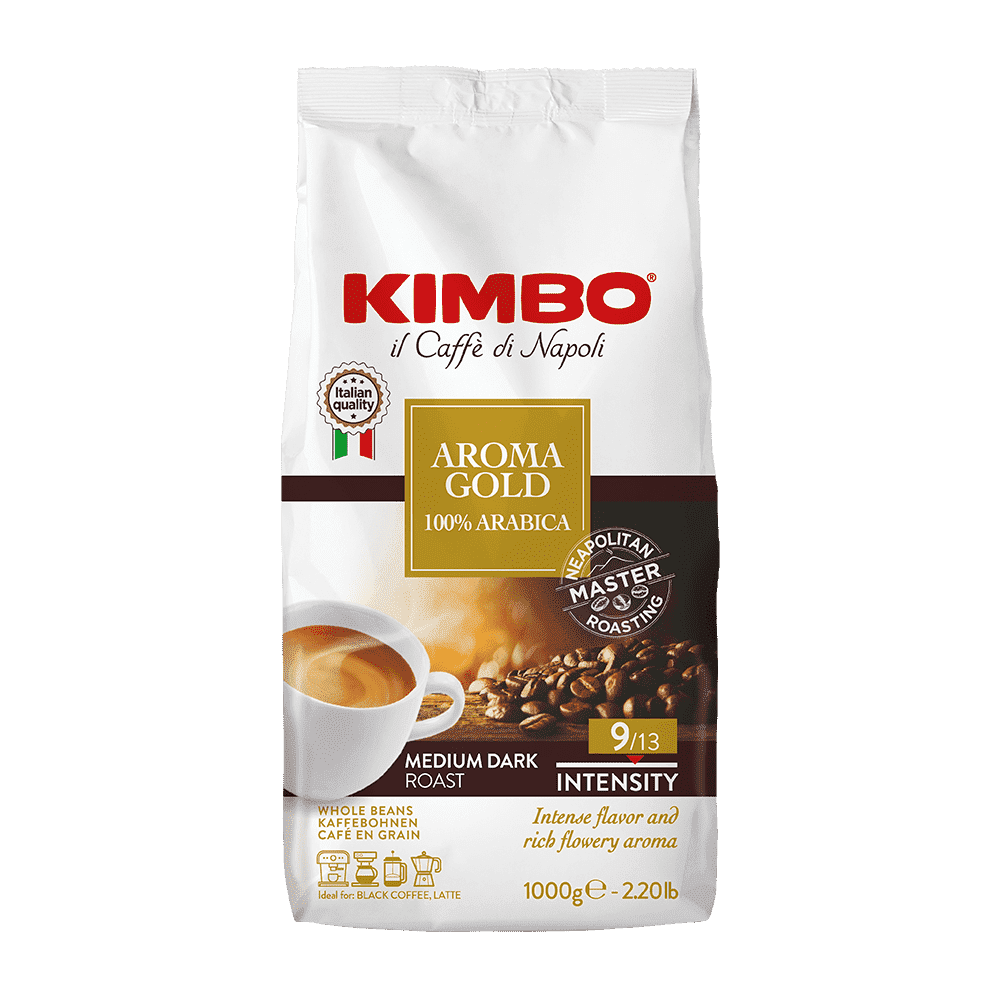Kimbo Espresso Bar Aroma Gold - café em grão - 1 quilo