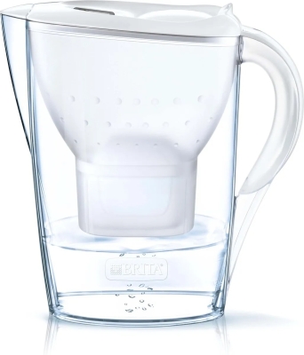 Brita - Garrafa de Água Marella Branca + 1 Cartucho Maxtra 2,4L