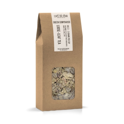 Green Gunpowder - chá verde 100 gramas - Café du Jour chá a granel