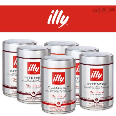 illy embalagem mista auto-montagem - café em grão - 6 x 250g