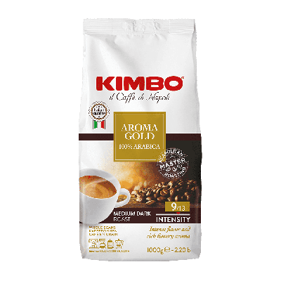 Kimbo Espresso Bar Aroma Gold - café em grão - 1 quilo