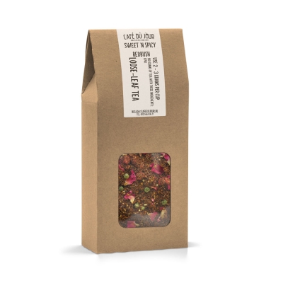 Sweet 'n Spicy Redbush - Chá Rooibos 100 gramas - Chá a granel Café du Jour