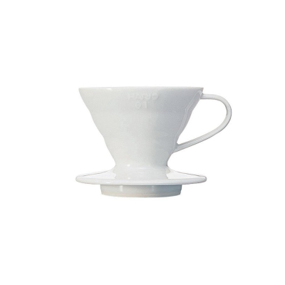 Hario V60 gotejador - porcelana branca - tamanho 01