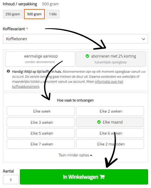 Imagem que mostra como assinar um plano de café na Café du Jour