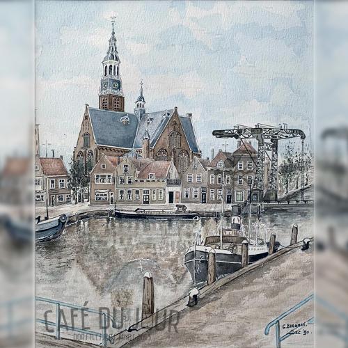 Kerkeiland em Maassluis pintado por Cees Bregman